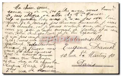 Couple en tenue de soirée — scène de Noël — éditeur Myrki, n° 59 — Verso