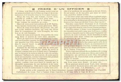 Bataille de la France — scène de combat avec Jésus et un ange — éditeur non visible — Achterkant