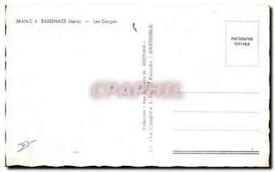 Cegonhas — As Gorges de Sassenage (Isère) — Coleção «La Cigogne» — Verso