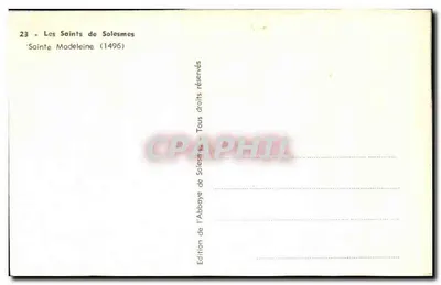 Santa Madeleine — Abadia de Solesmes — Edição da Abadia de Solesmes — Verso