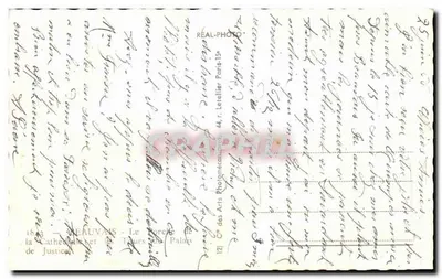 Beauvais - De Kathedraal en de Torens van de Justitielokalen — Réal-Photo, Parijs — Achterkant