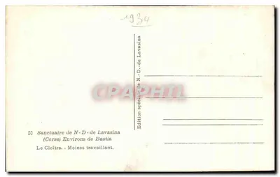 Sanctuaire de N.-D.-de Lavasina — Wokół Bastii — CAA — Rewers