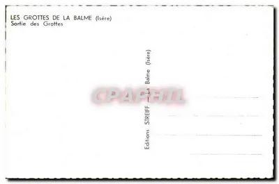 As Grutas de La Balme — Saída das Grutas — Edições Streiff — Verso