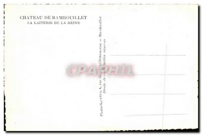 Château de Rambouillet — La Laiterie de la Reine — éditeur Photo-Service, rue Georges-Clemenceau — Verso
