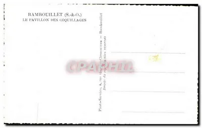 O Pavilhão dos Conchas — Rambouillet — Photo-Services, 4, rue Gaspard-Clemenceau — Verso