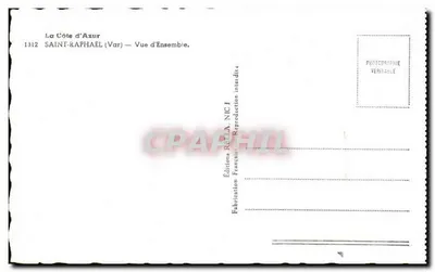 Saint-Raphaël — Vista Geral — Éditions RULA, NICI — Verso