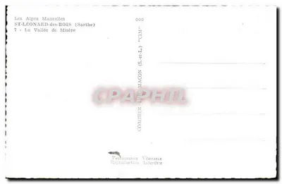 As Alpes Mancelles — ST-LÉONARD-des-BOIS (Sarthe) — A Vale da Misère — COMBIER & MACON (S.-et-L.) — Verso