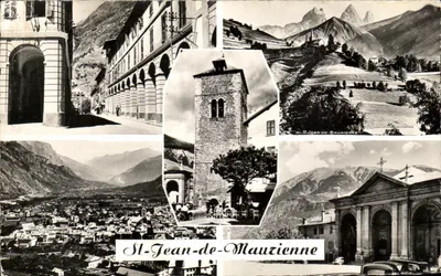 St-Jean-de-Mauzienne — vista panorâmica e monumentos — Réal-Photo