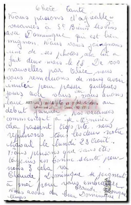 Saint-Brévin-l'Œtan — Pamiątka z Saint-Brévin-l'Œtan — Wydawca: Artaud, Nantes — Rewers