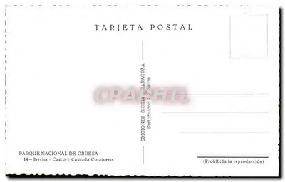 Park Narodowy Ordesa — Brecha - Casco i Spadzista Cotatuero — Ediciones Sicilia Zaragoza — Rewers
