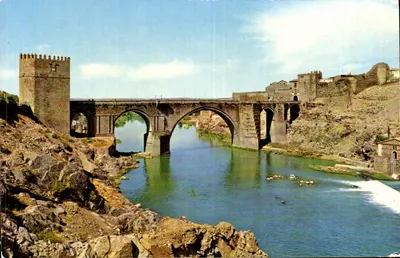 Toledo — Ponte San Martín e rio Tage — L. ARRIBAS, n° 1.304