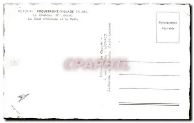 Cigonia — Zamek (X wiek) — Wydawnictwo André Leconte — Rewers