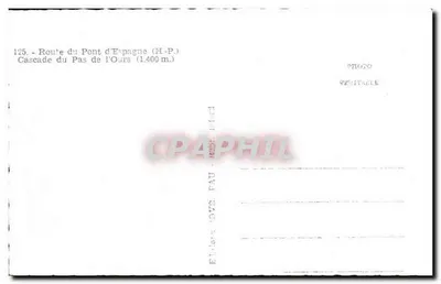 Wodospad Pas de l'Ours — Trasa Pont d'Espagne (1400 m) — Wydawnictwo Pau — Rewers