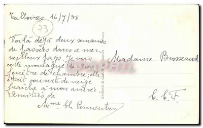 O Massif da Tournette — 2357 m — Arredores de Annecy — Editor GIL, n° 1203 — Verso
