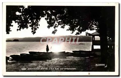 Aiguebelette - O Lago ao Crepúsculo — La Cigogne, n° 5669