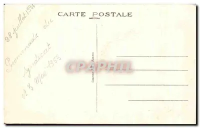 Okręgi Sainte-Anne-d'Auray — Pole Martyrów — Stara pocztówka Laurent-Adèle Rennes n°3280 — Rewers