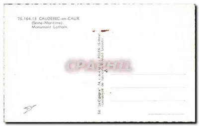 Monumento al dirigible ITALIA — Caudebec-en-Caux — Ed. La Cigogne — Reverso