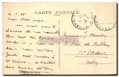 Paryż — Wieża Eiffla — A. Leconte, 10. — Rewers
