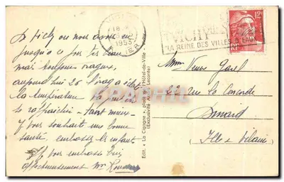 Vichy — Basen z łabędziami i flamingami — La Cigogne — Rewers