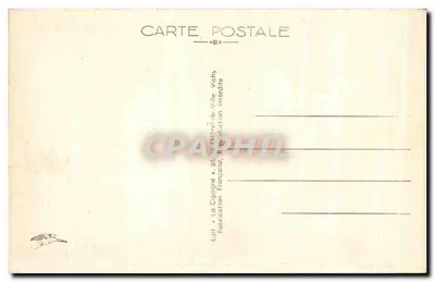 Vichy - O Salão do Palácio das Fontes Chomel — La Cigogne, n°361 — Verso