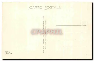 Vichy — Vista panorâmica da Igreja de São Luís — La Cigogne, n°303 — Verso