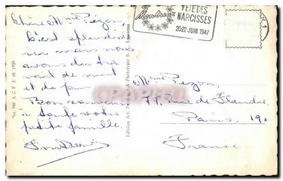 Montreux, Quai i Zęby Południa — Wydawnictwo Art. Pert & Phototypie S.A., nr 80 — Rewers