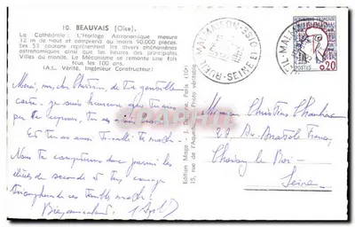 Catedral de Beauvais — Relógio Astronômico — Edição Mage — Verso