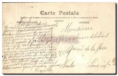 Soldado em uniforme — com buquê de rosas — E. A. Paris Dépôt — Verso