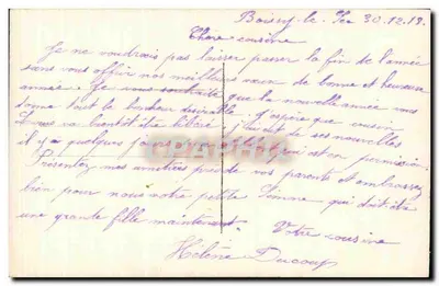 Paisagem invernal — Boa Ano — DIX 2081 — Verso