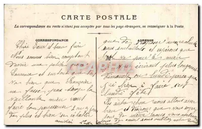 SAINT-ÉTIENNE — O Square Marengo — Editor: AUX ÉDITIONS DE LA POSTE, 7 & 8, rue de la République — Verso