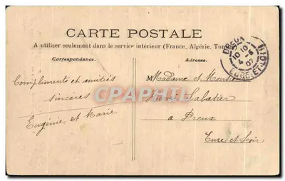 Clamecy — As Rochas de Basseville (1) — Editor não identificado, n° 10 — Verso