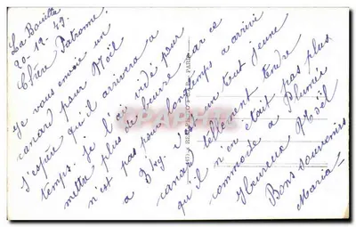 Lourdes — Widok na Bazylikę i rzekę Gave — wydawca C.A.P. — Rewers
