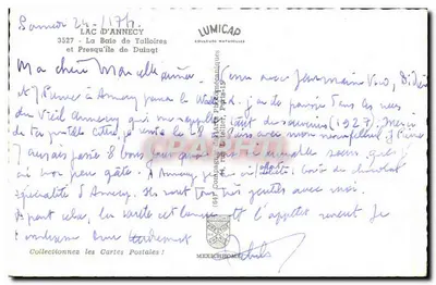 Lago de Annecy — Bahía de Talloires y Presqu'île de Duingt — Lumicap — Reverso