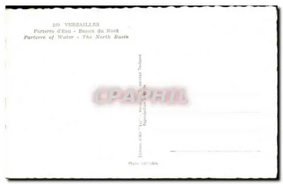 Versailles — Parterre d'Eau - Bassin du Nord — Wydawnictwo 'Lys' — Rewers