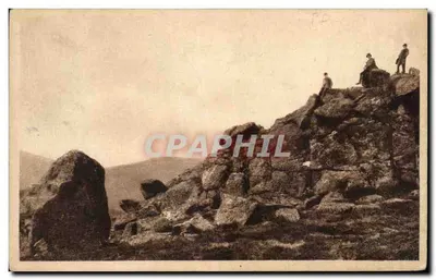 पुराना पोस्टकार्ड ऑवर्न पियरे सर हाउट ले रोचर पॉइंटू