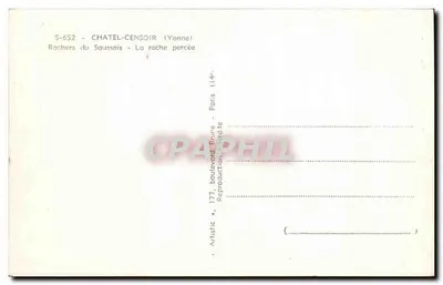 Rochas do Saussois — A rocha perfurada — Artistic — Verso