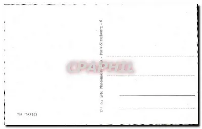Tarbes — Lembrete de Tarbes — Cie des Arts Photomécaniques — Verso
