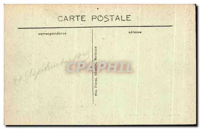 Barèges — Rota do Lus — editor Bloc Frères, n° 3424 — Verso