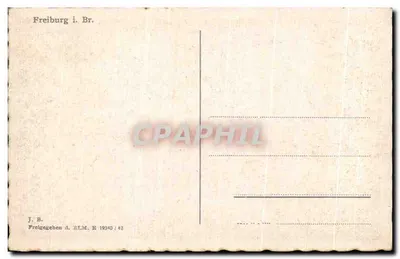 Pełen widok Freiburg i. Br. — wydawca J. B. — seria E 19340 / 42 — Rewers