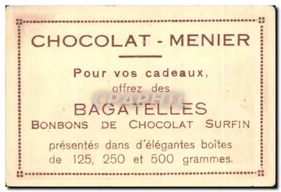 Versailles - Zamek widziany z parku — Zbiór Chocolat-Menier - N° 470 — Rewers