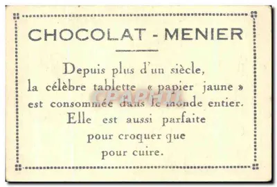 Clermont-Ferrand — Monument Vercingétorix — Coleção do Chocolate Menier N° 425 — Verso