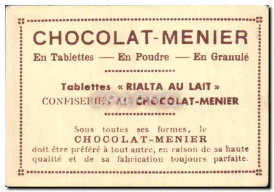 Paryż — Muzeum Cluny — Kolekcja Chocolat-Menier N°459 — Rewers