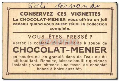 Wiedeń — Oper — Kolekcja Chocolat-Menier nr 295 — Rewers