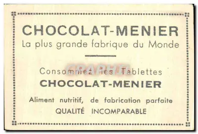 Athene - Tempel van Theseus — Collectie Chocolat-Menier, N° 700, uitgever N. Zografhos — Achterkant