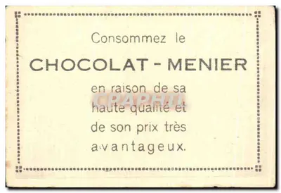 TREVES - A IGREJA DE SÃO MATEUS — Coleção do Chocolate-Menier n° 598 — Verso