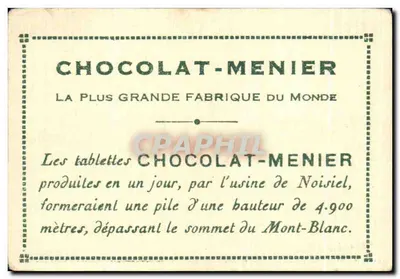 Londra - La Cité — Office du Tourisme Britannique — Collezione del Chocolat-Menier N°30 — Verso
