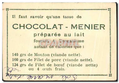 Gand - Píer dos Ervas — Coleção do Chocolate-Menier n°64 — Verso