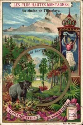 Les plus hautes montagnes — La chaîne de l'Himalaya — Viande Liebig