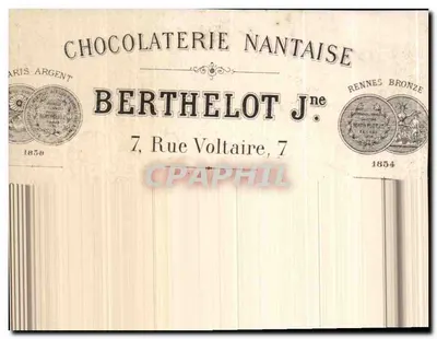 Dois cães de caça — paisagem rural — Chocolaterie Nantaise Berthelot Jne — Verso