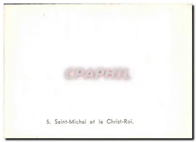 Saint-Michel i Chrystus Pan — nr 5 serii — Rewers